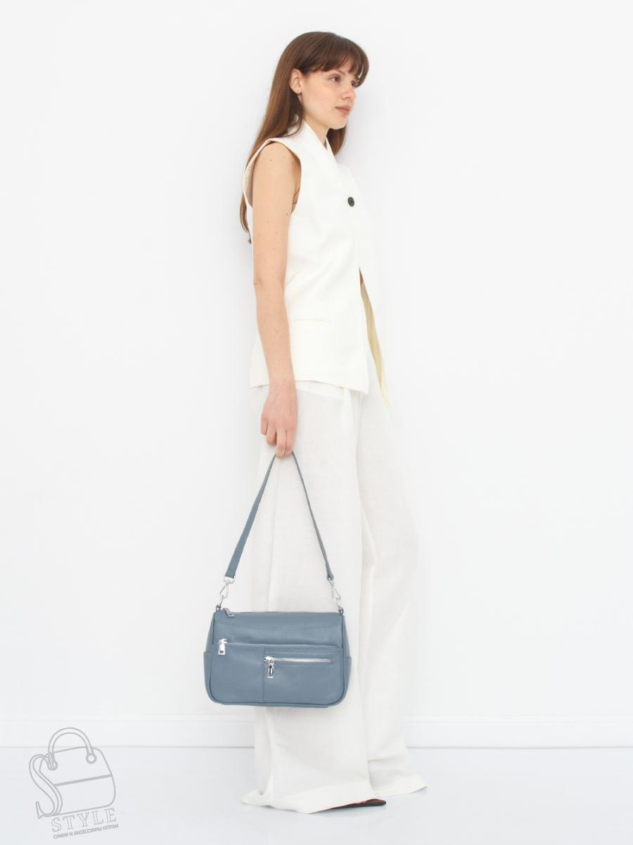 Сумка женская кожаная 6006VG l.blue Vitelle Grassi