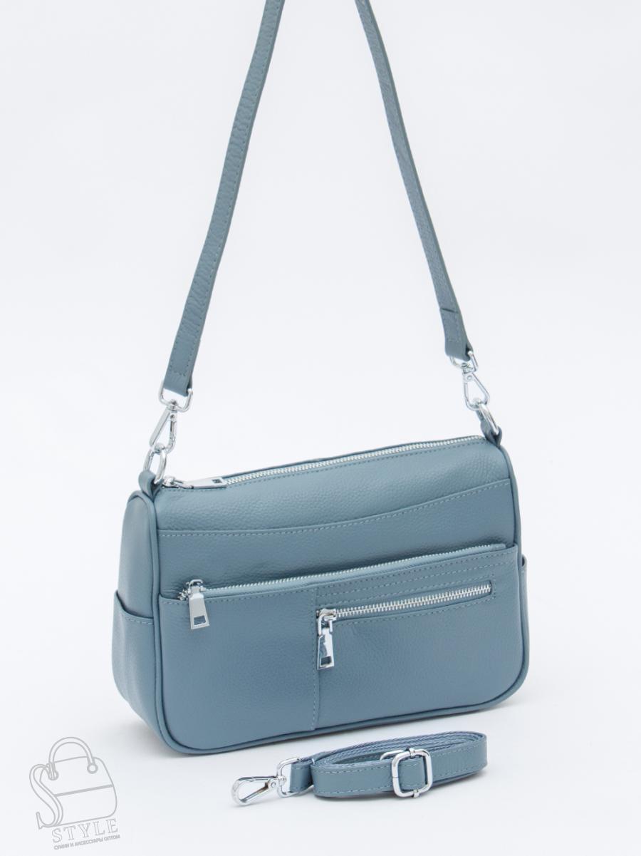 Сумка женская кожаная 6006VG l.blue Vitelle Grassi