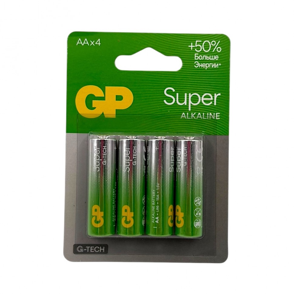 Батарейка GP Super LR06 AA, бл/4