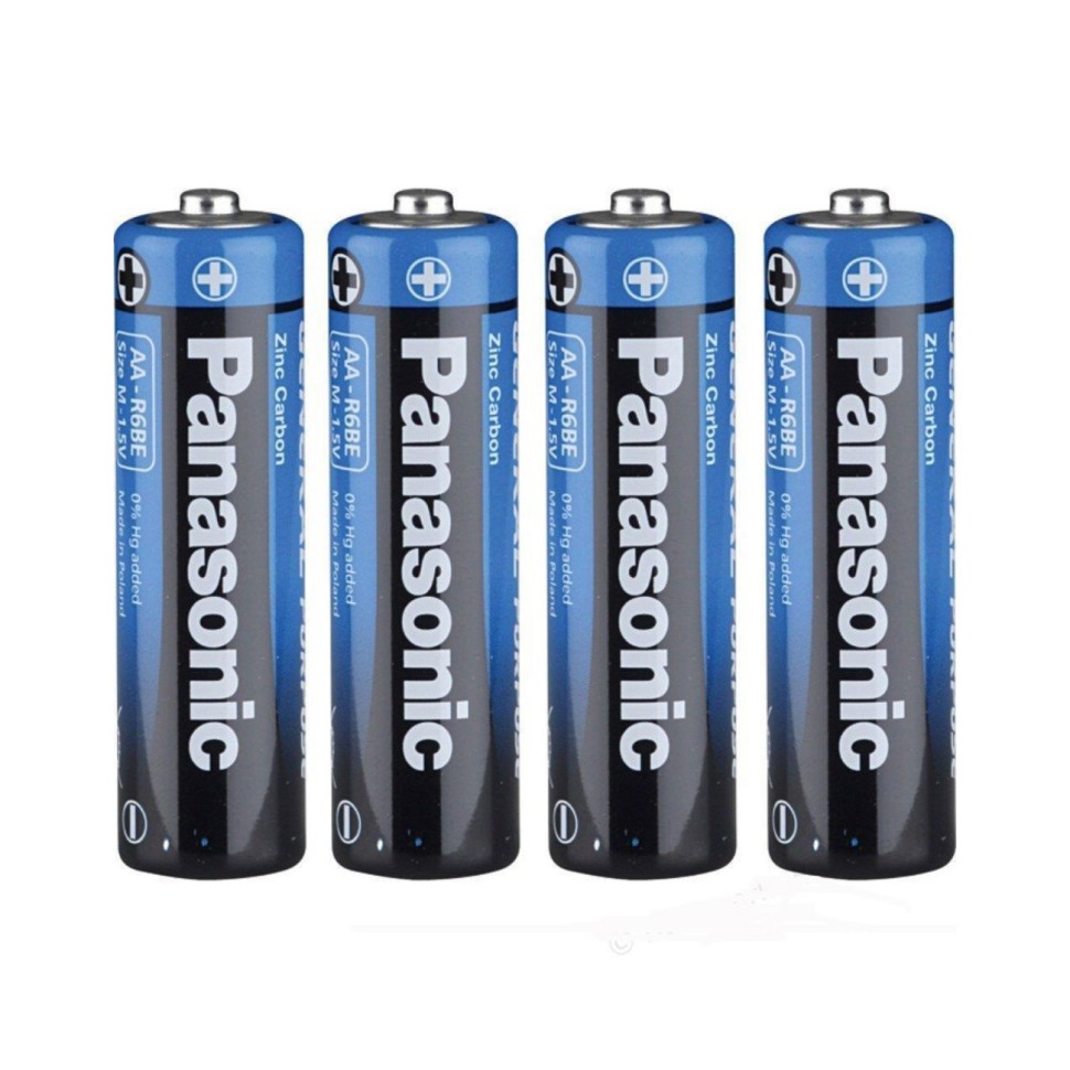 Батарейка Panasonic R06 AA, 4 в п/э
