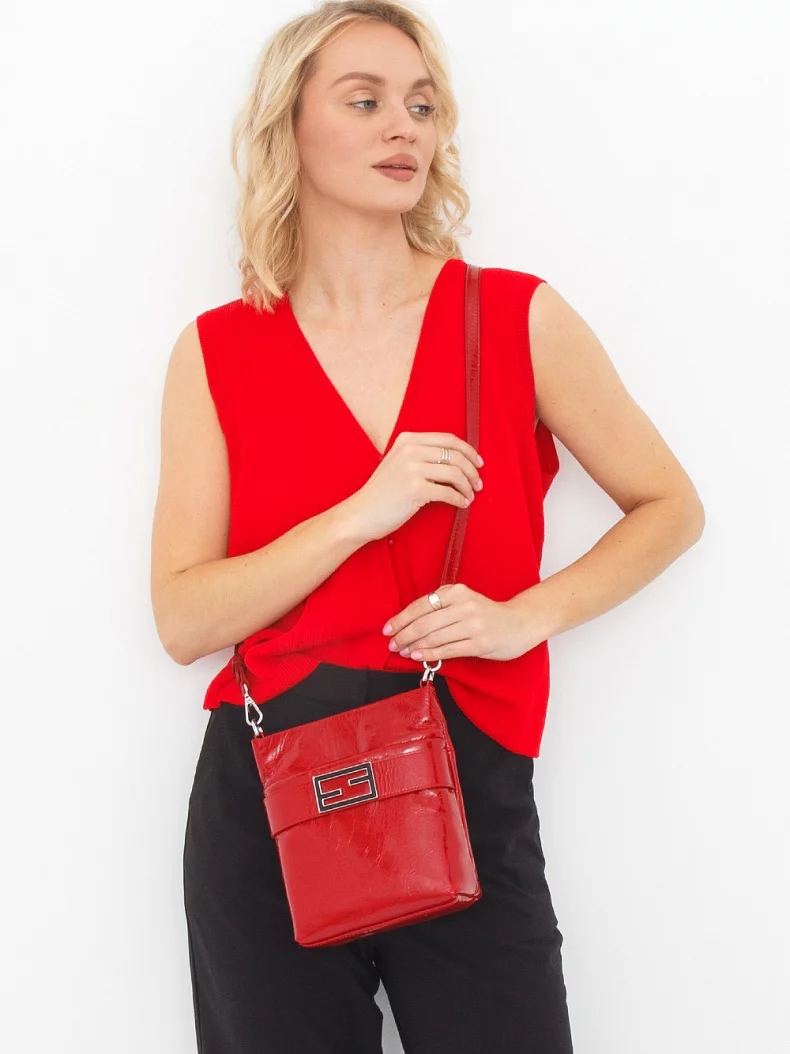 Сумка 98652-1 red Velina Fabbiana-Safenta