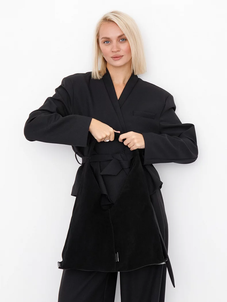 Сумка 91175 black Velina Fabbiana-Safenta