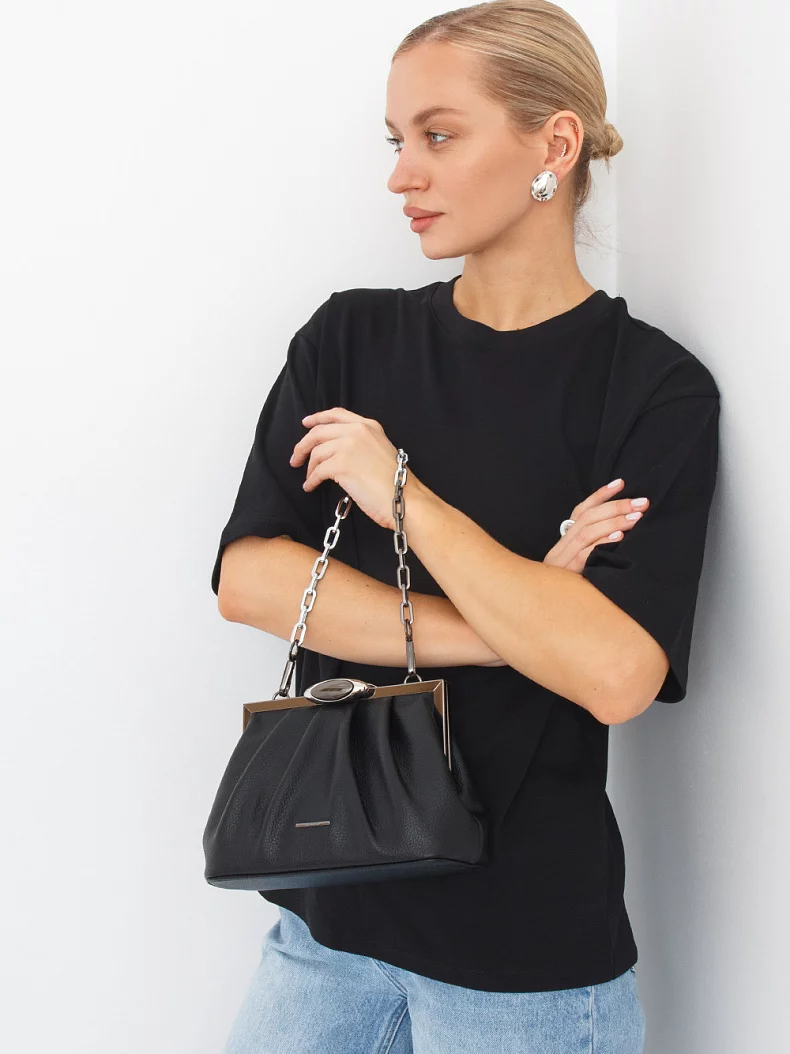 Сумка 58503 black Velina Fabbiana-Safenta