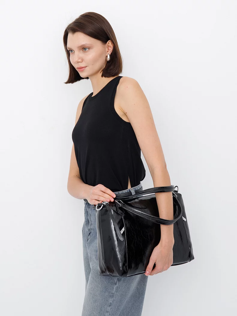 Сумка 592403-1S black Velina Fabbiano-Safenta