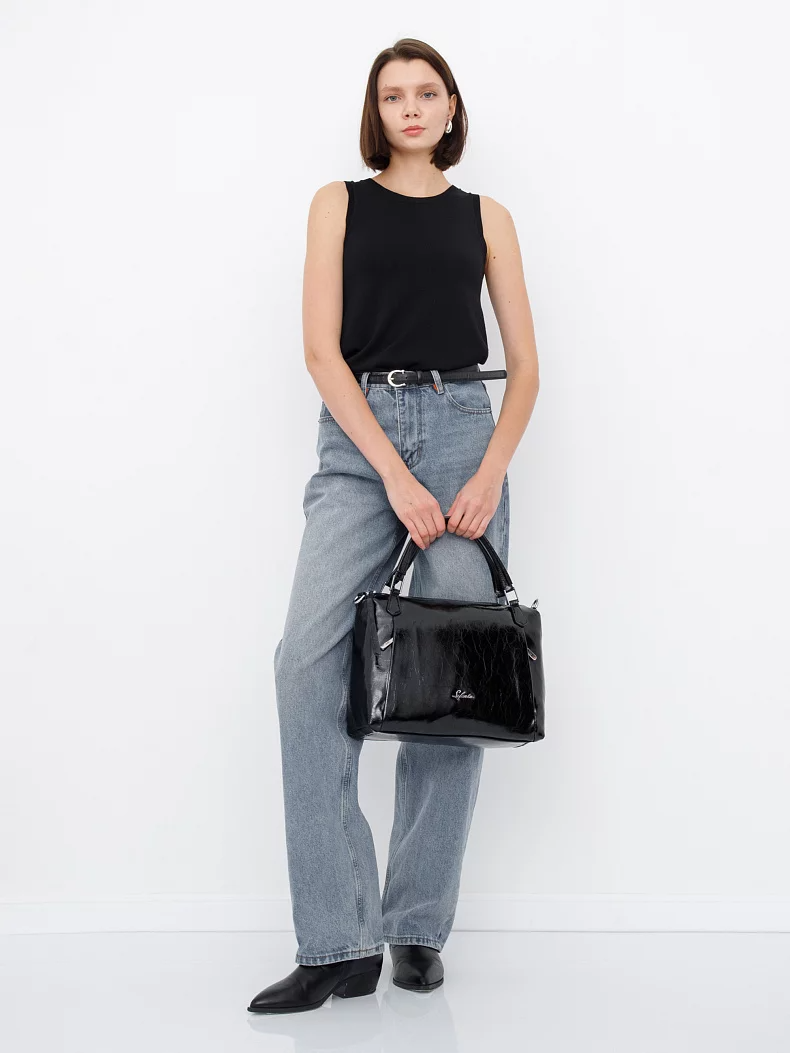 Сумка 592403-1S black Velina Fabbiano-Safenta