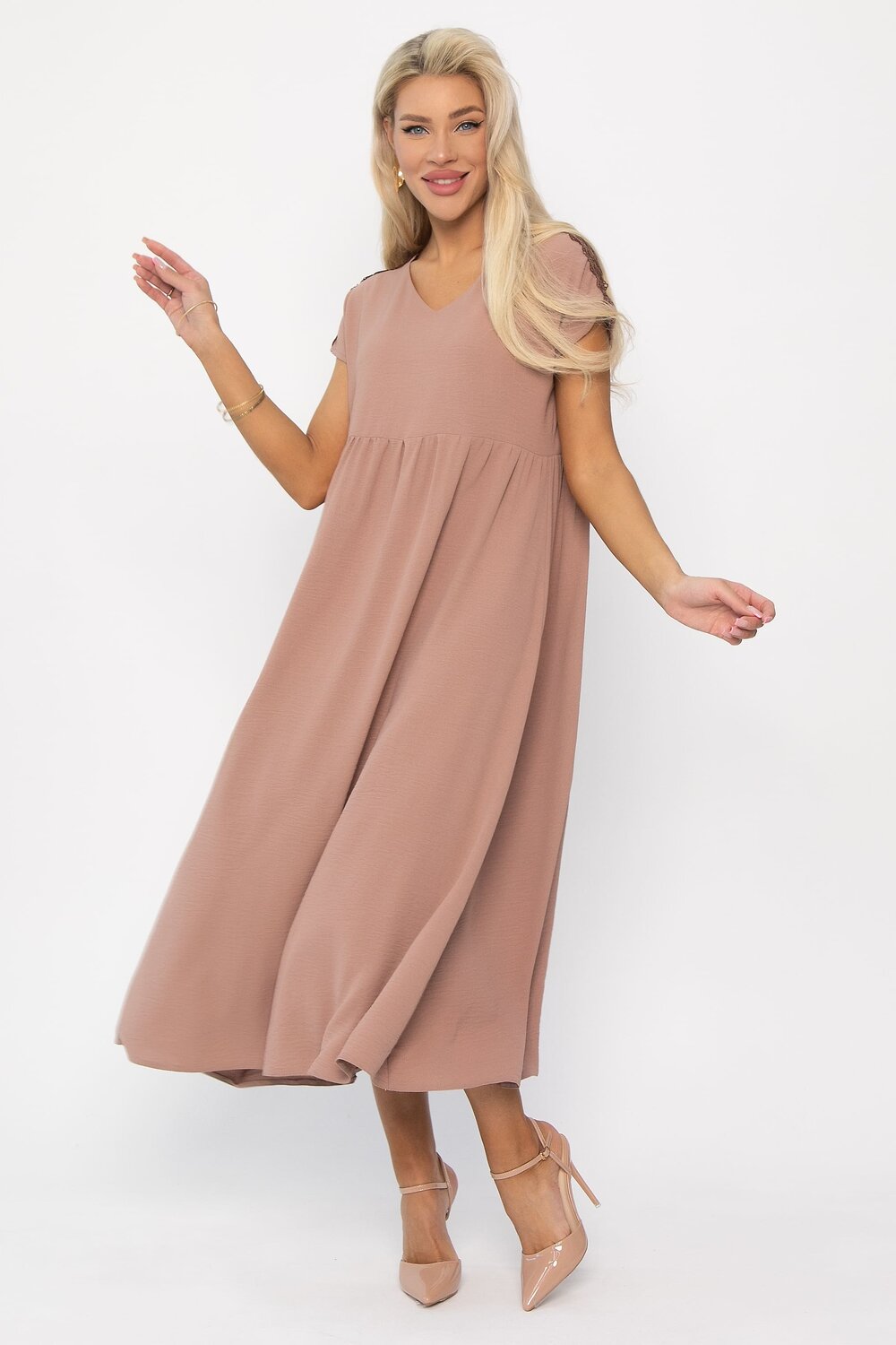 ст. цена1610руб.! LT Collection Платье П13650-18Мбежевый