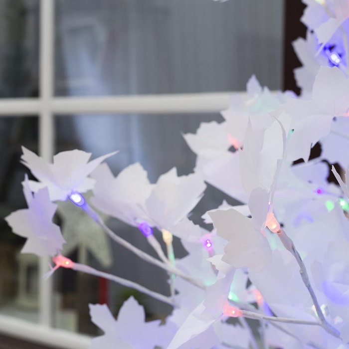 УЦЕНКА Светодиодное дерево «Клён белый» 1.8 м, 350 LED, мигание, 220 В, свечение мульти (RGB)