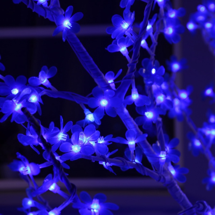 УЦЕНКА Светодиодное дерево «Акриловое» 1.8 м, 768 LED, постоянное свечение, 220 В, свечение синее