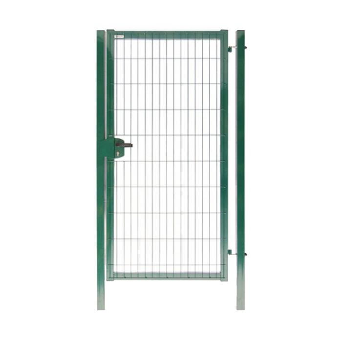 Калитка металлическая 173×100 см, толщина металла 4 мм, с замком, зелёная