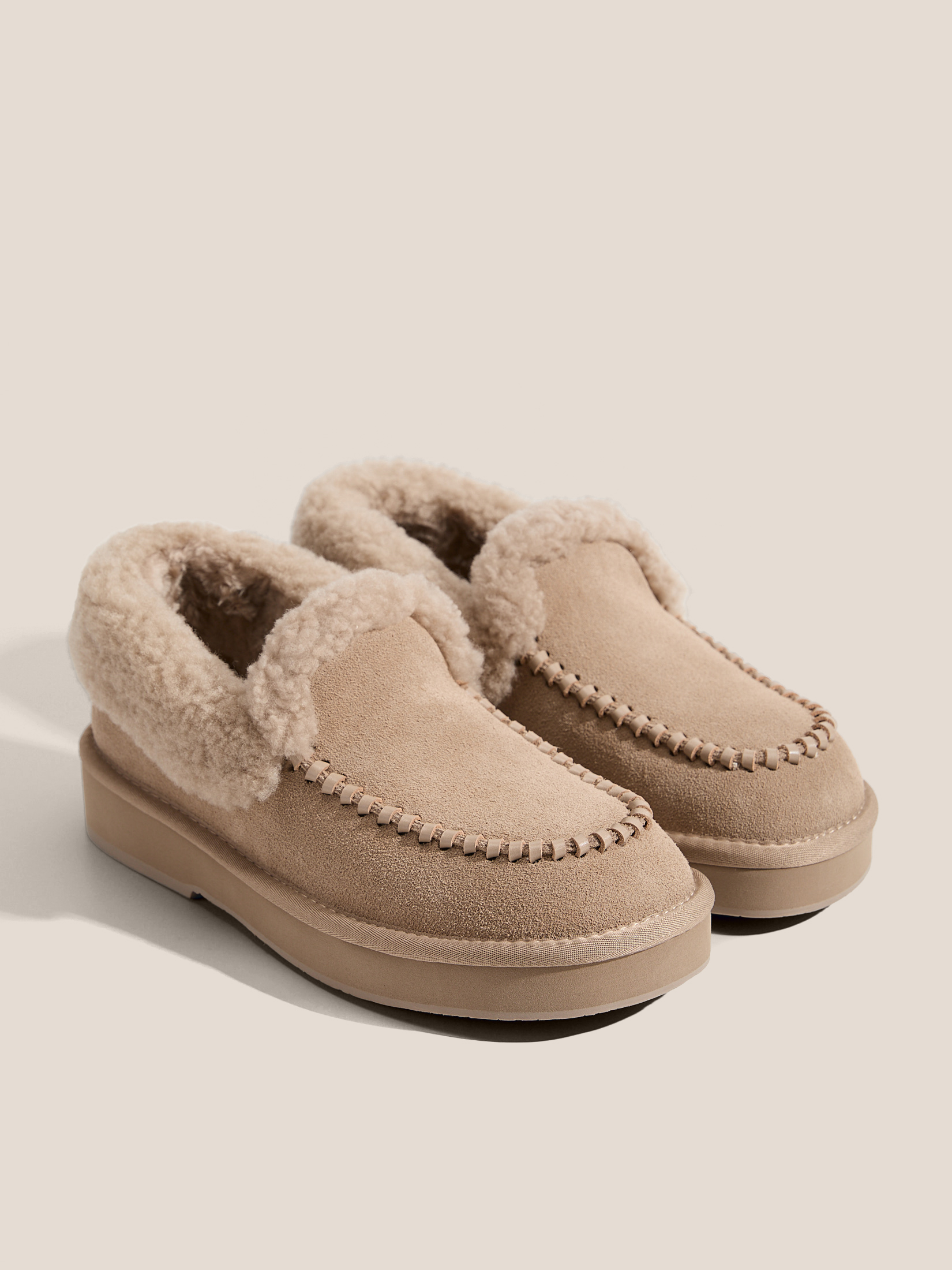 Женские высокие лоферы TENDANCE 4938597, серо-бежевый