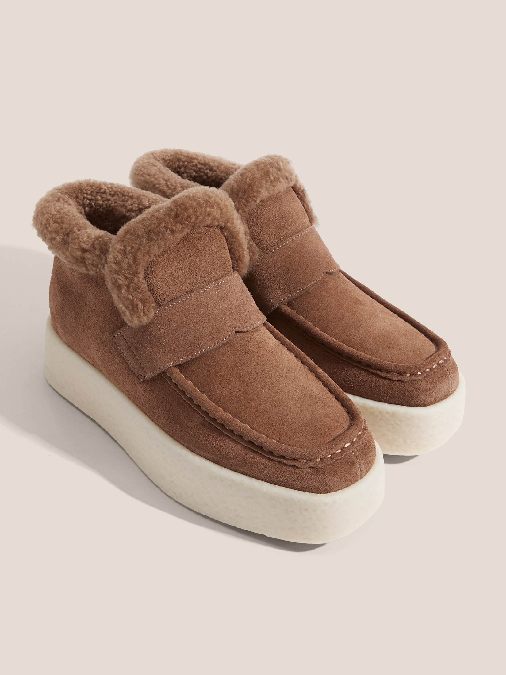 Женские высокие лоферы TENDANCE 4575532, серовато-коричневый