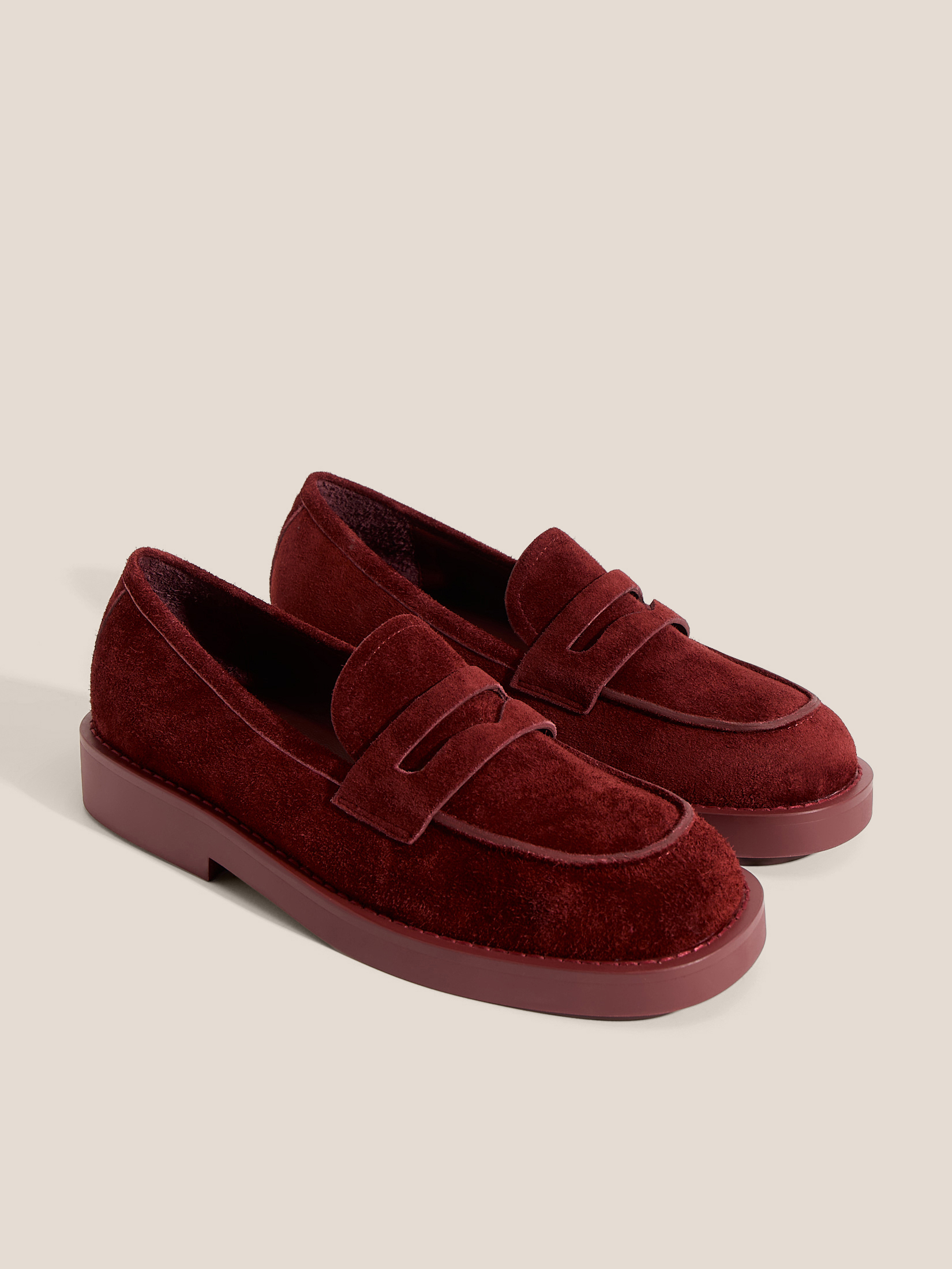 Женские лоферы TENDANCE 4563854, бордовый
