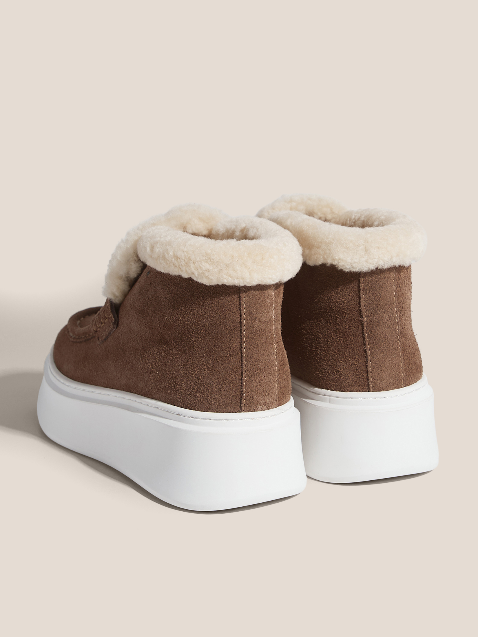 Женские высокие лоферы TENDANCE 4728796, коричневый