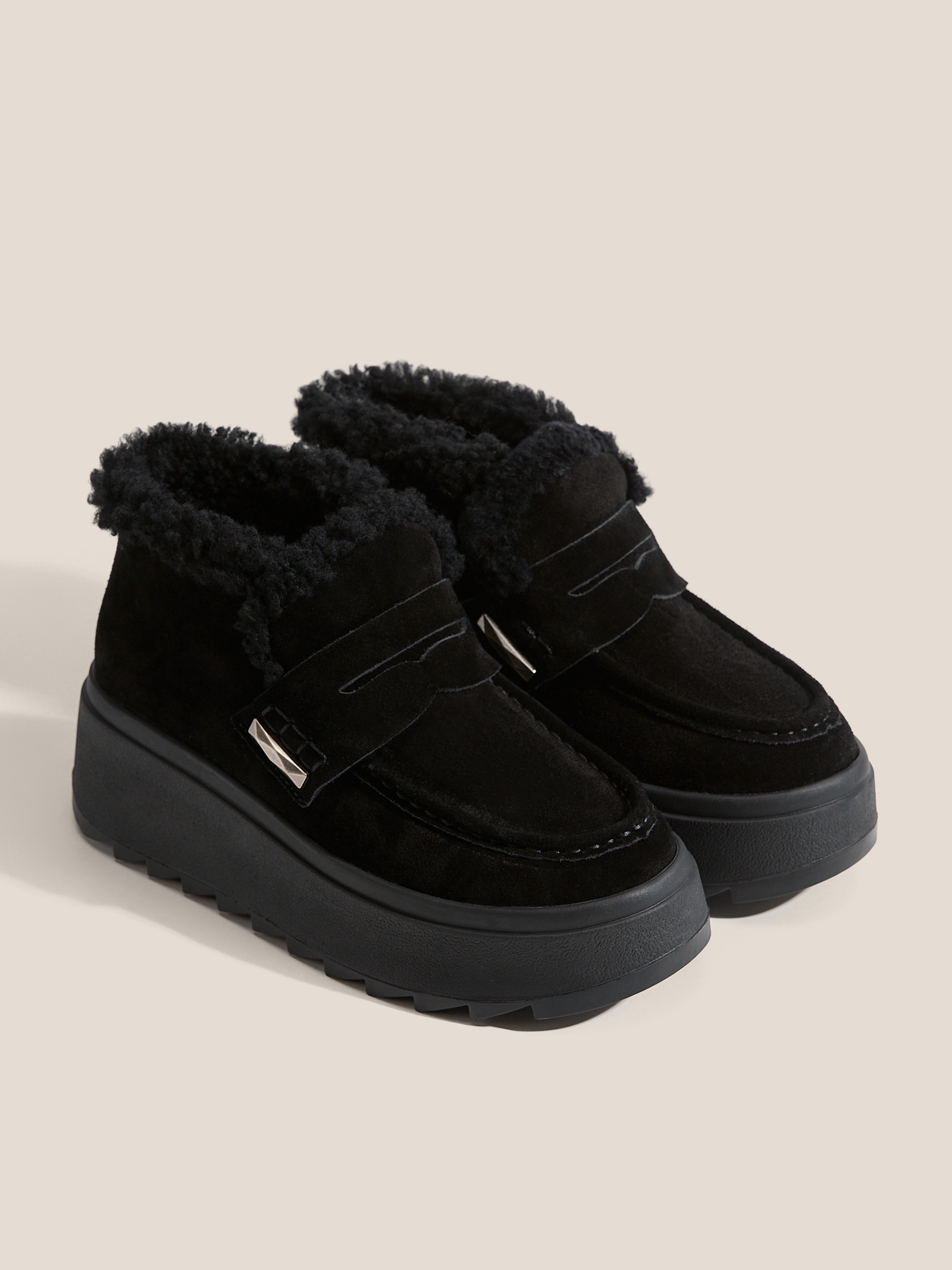 Женские высокие лоферы TENDANCE 4841369, черный