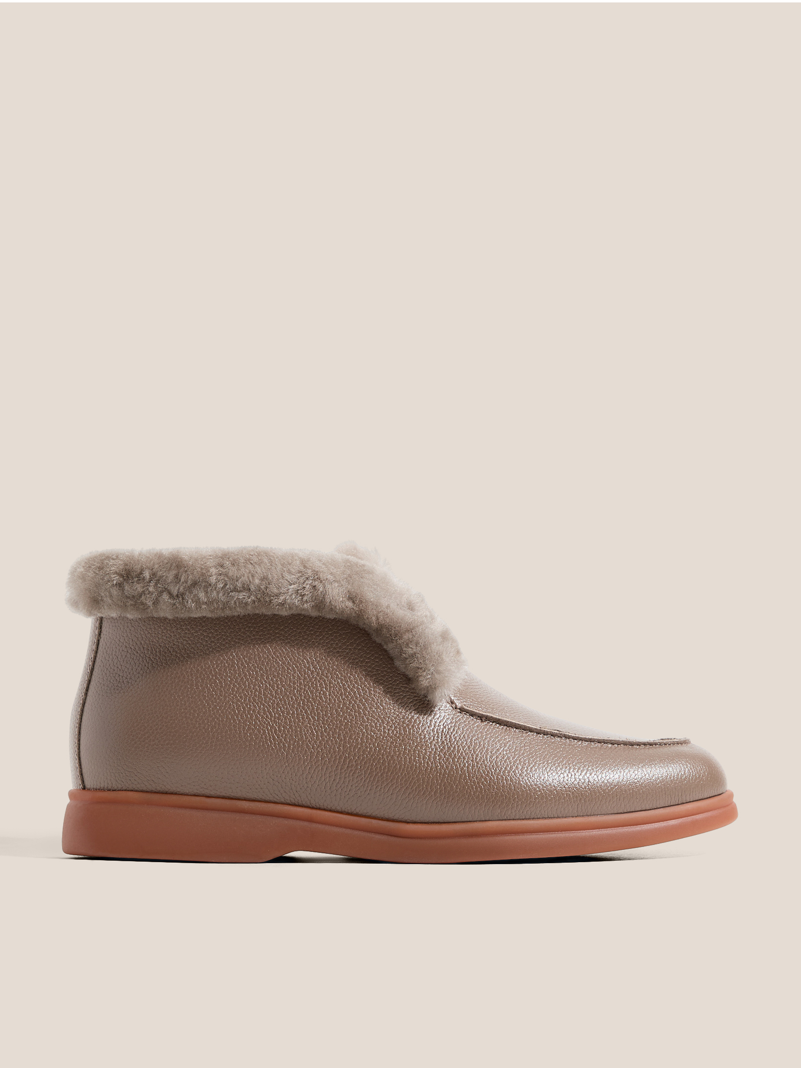 Женские высокие лоферы TENDANCE 4747891, серо-коричневый
