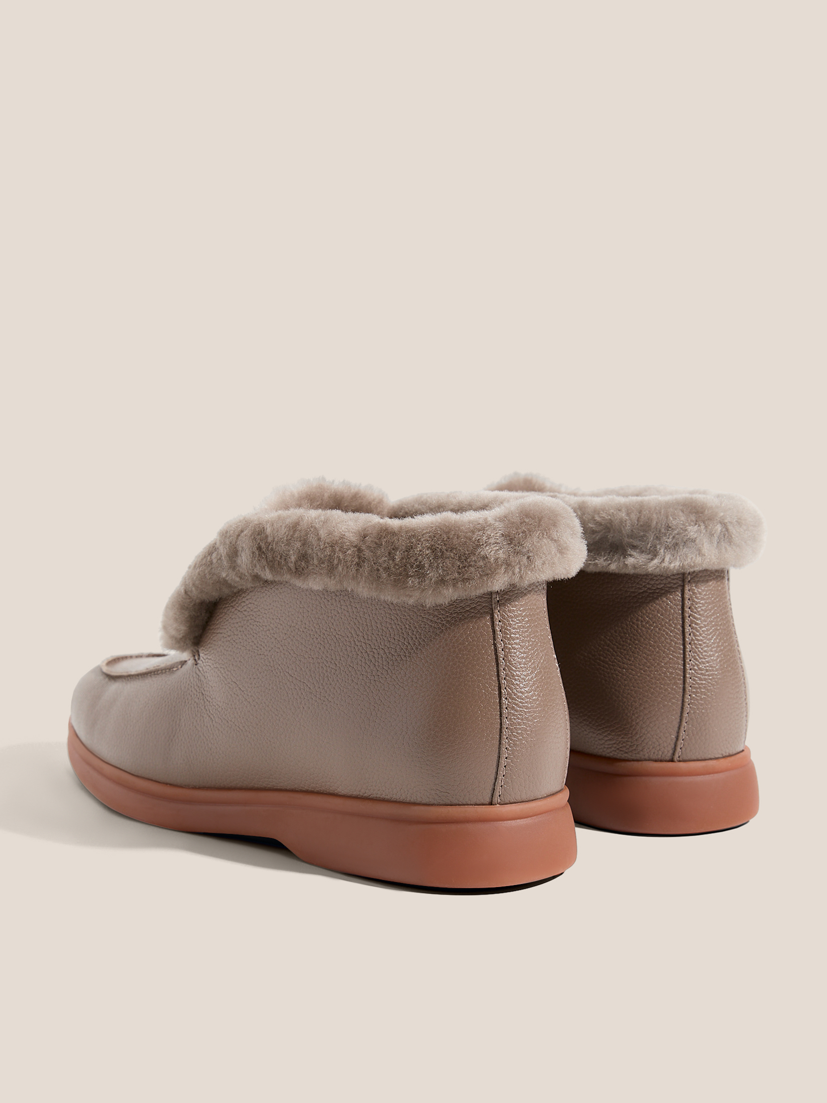 Женские высокие лоферы TENDANCE 4747891, серо-коричневый