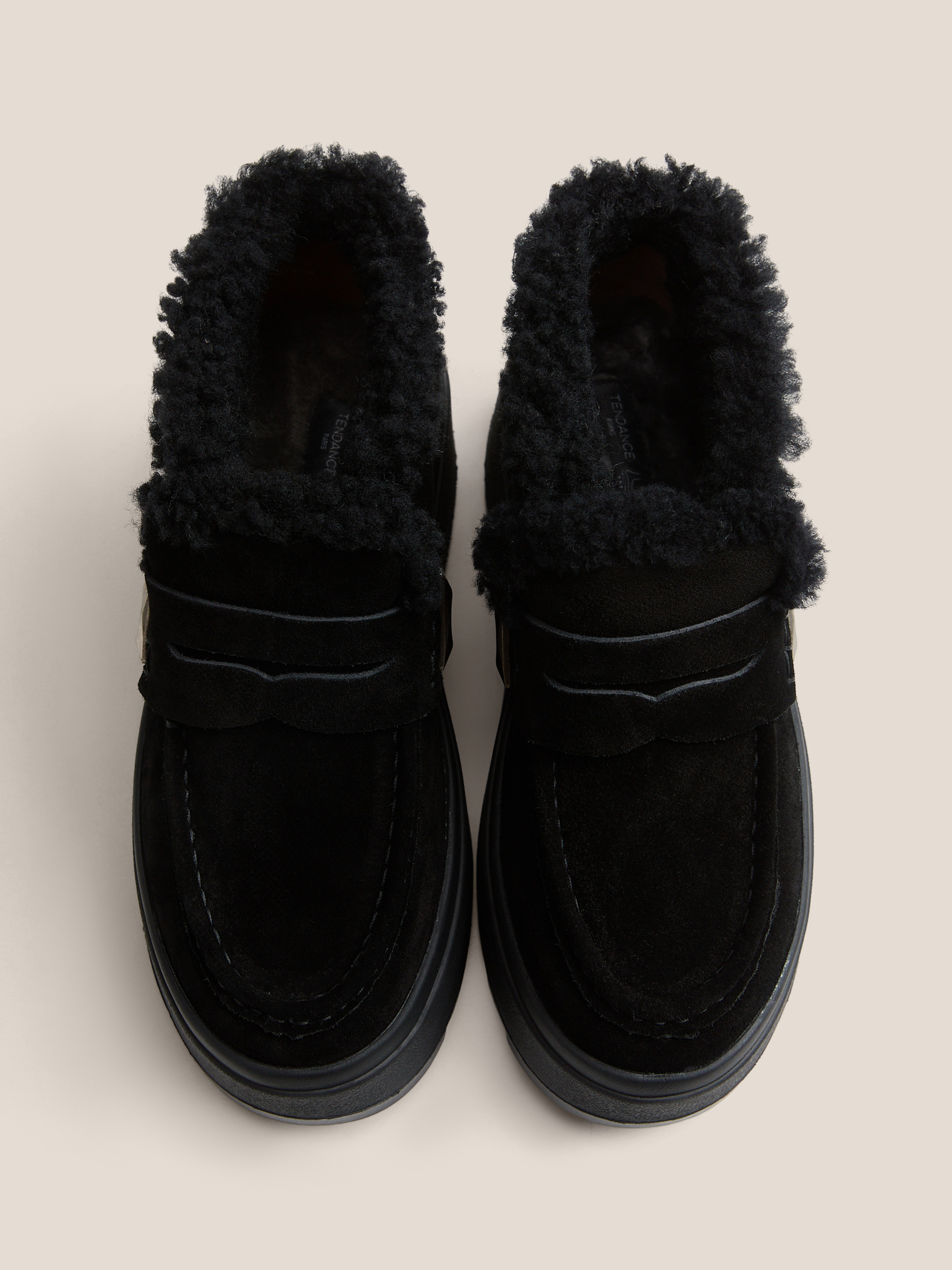 Женские высокие лоферы TENDANCE 4841369, черный