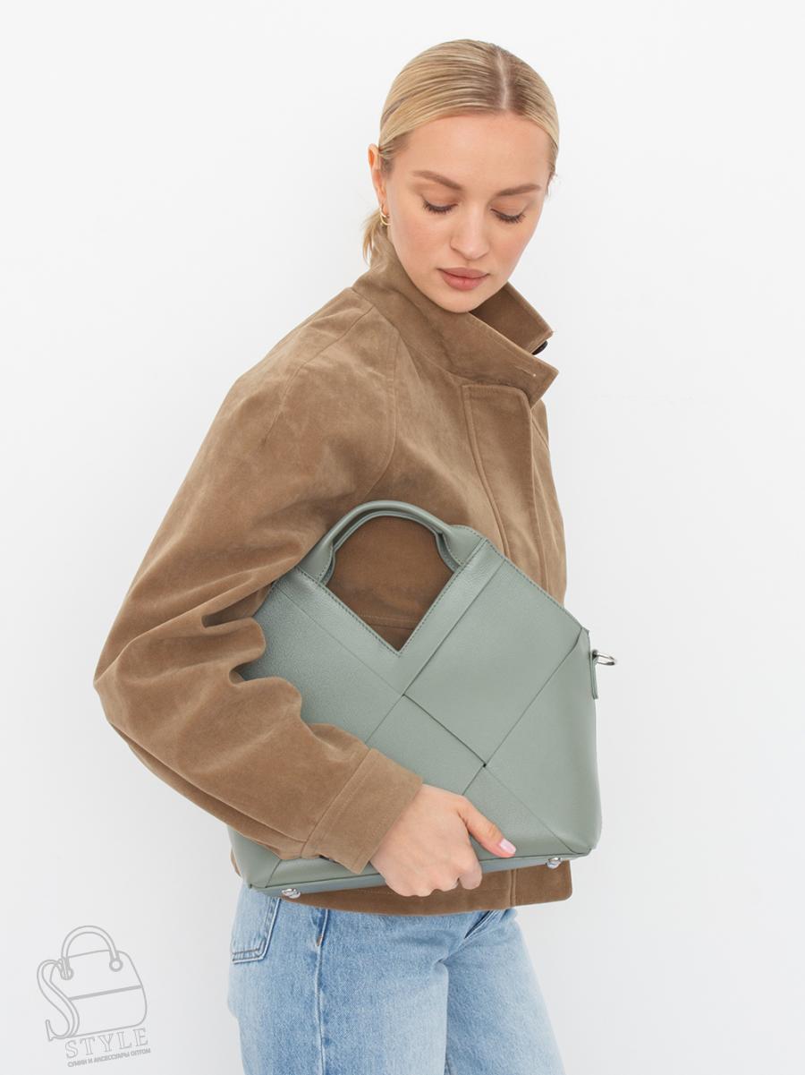 Сумка женская кожаная 6606VG l.green Vitelli Grassi