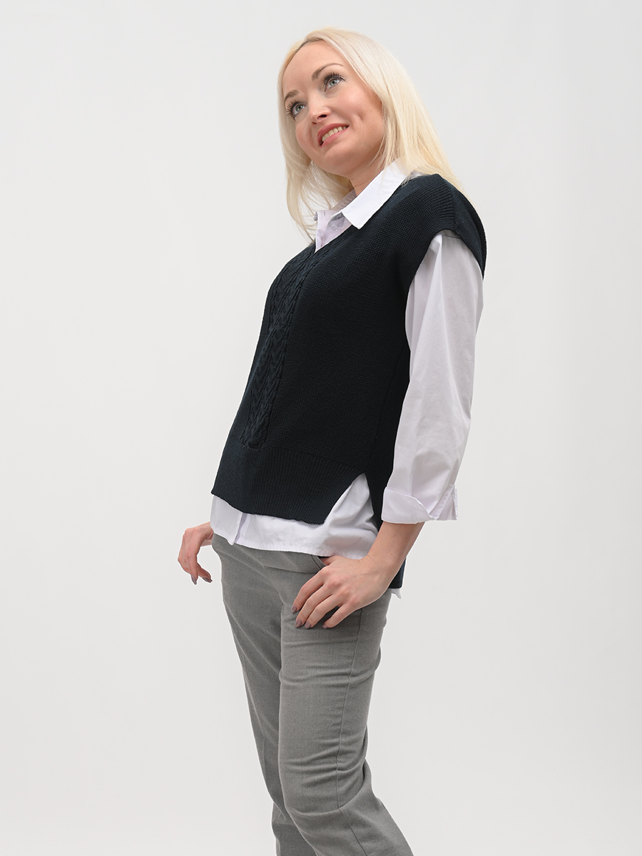 Жилет женский 241-1435 Цвет: Синий