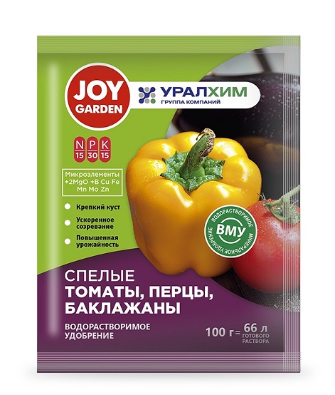 Джой Гарден Спелые Томаты, перцы, баклажаны 100 г (водорастворимое) /20 шт Кирово-Чепецк