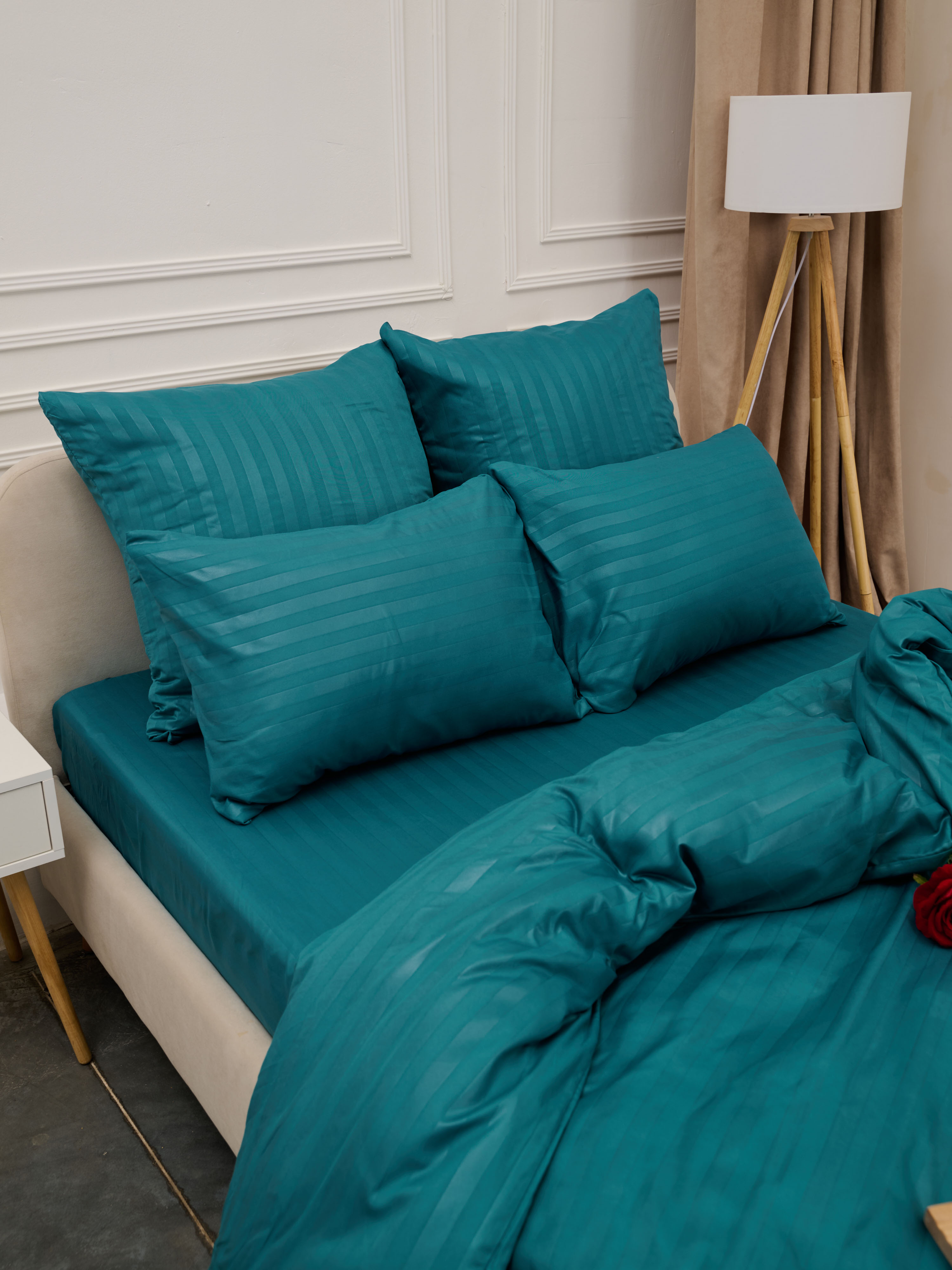 Пододеяльник Микрофибра Страйп - Морская волна