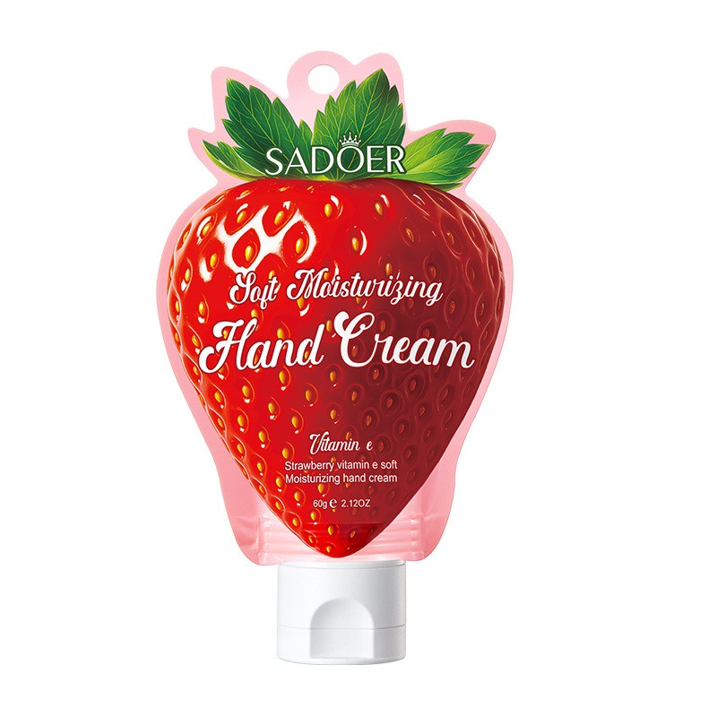 Крем для рук с экстрактом КЛУБНИКИ Sadoer, 60 гр.