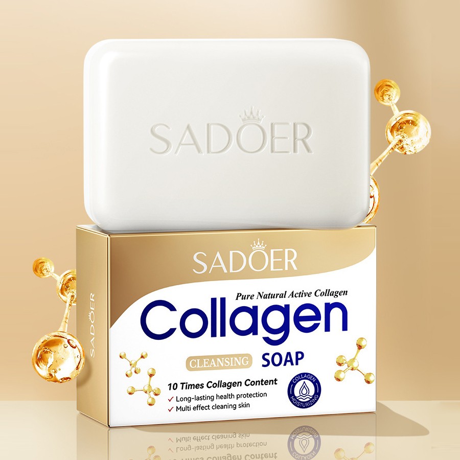 Мыло для лица и тела с Коллагеном Sadoer, 100 гр.