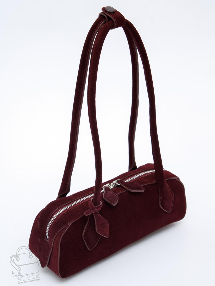 Сумка женская кожаная 89-6830-1VG wine red Vitelli Grassi