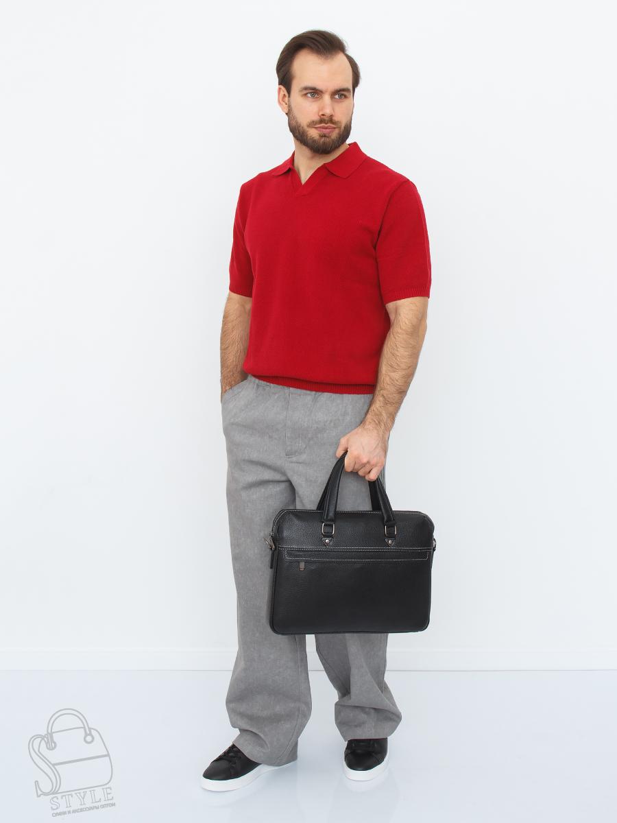 Портфель мужской кожаный 8196-8QH black Heanbag