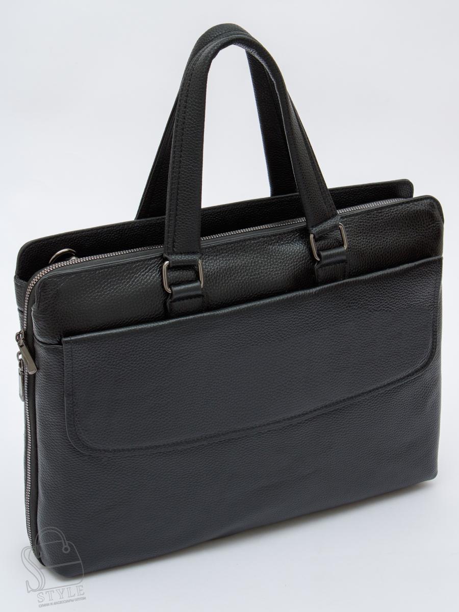 Портфель мужской кожаный 81812-8QH black Heanbag