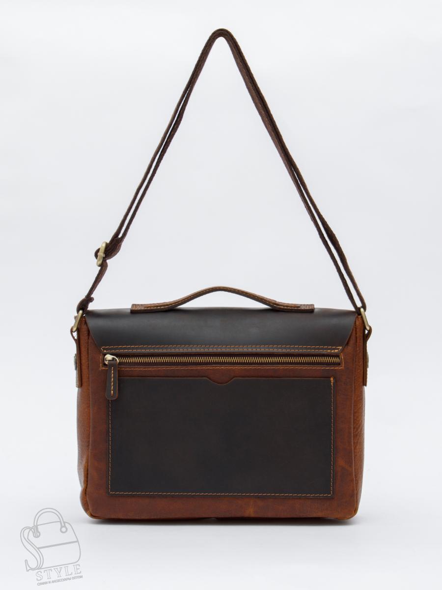 Портфель мужской кожаный 4469-2 d.brown Tough Ruder