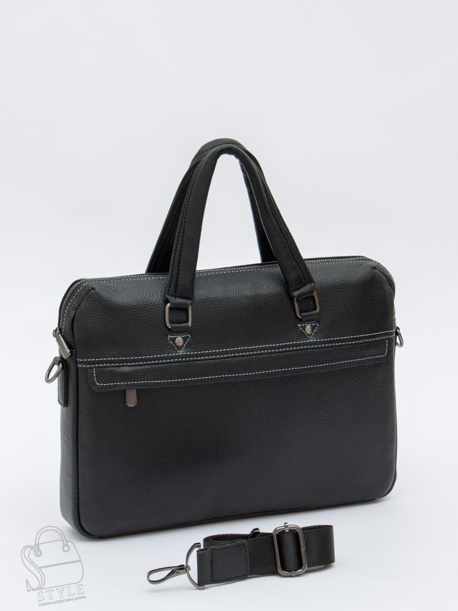 Портфель мужской кожаный 8196-8QH black Heanbag