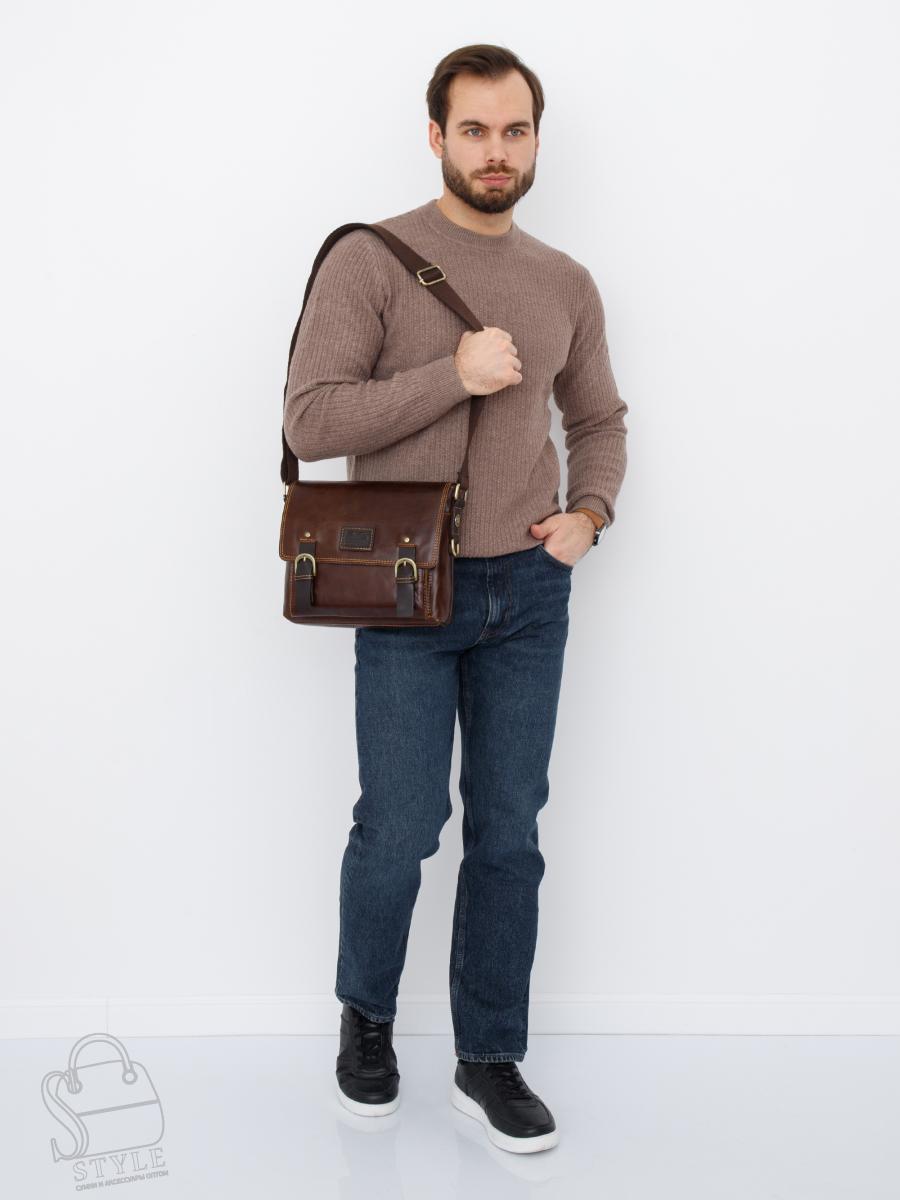 Портфель мужской кожаный 4277TR d.brown Tough Ruder