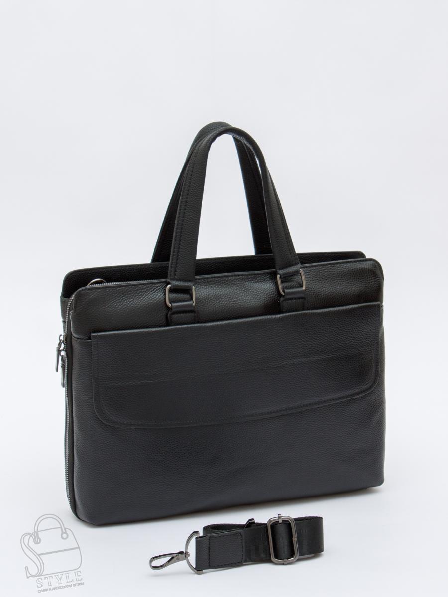 Портфель мужской кожаный 81812-8QH black Heanbag