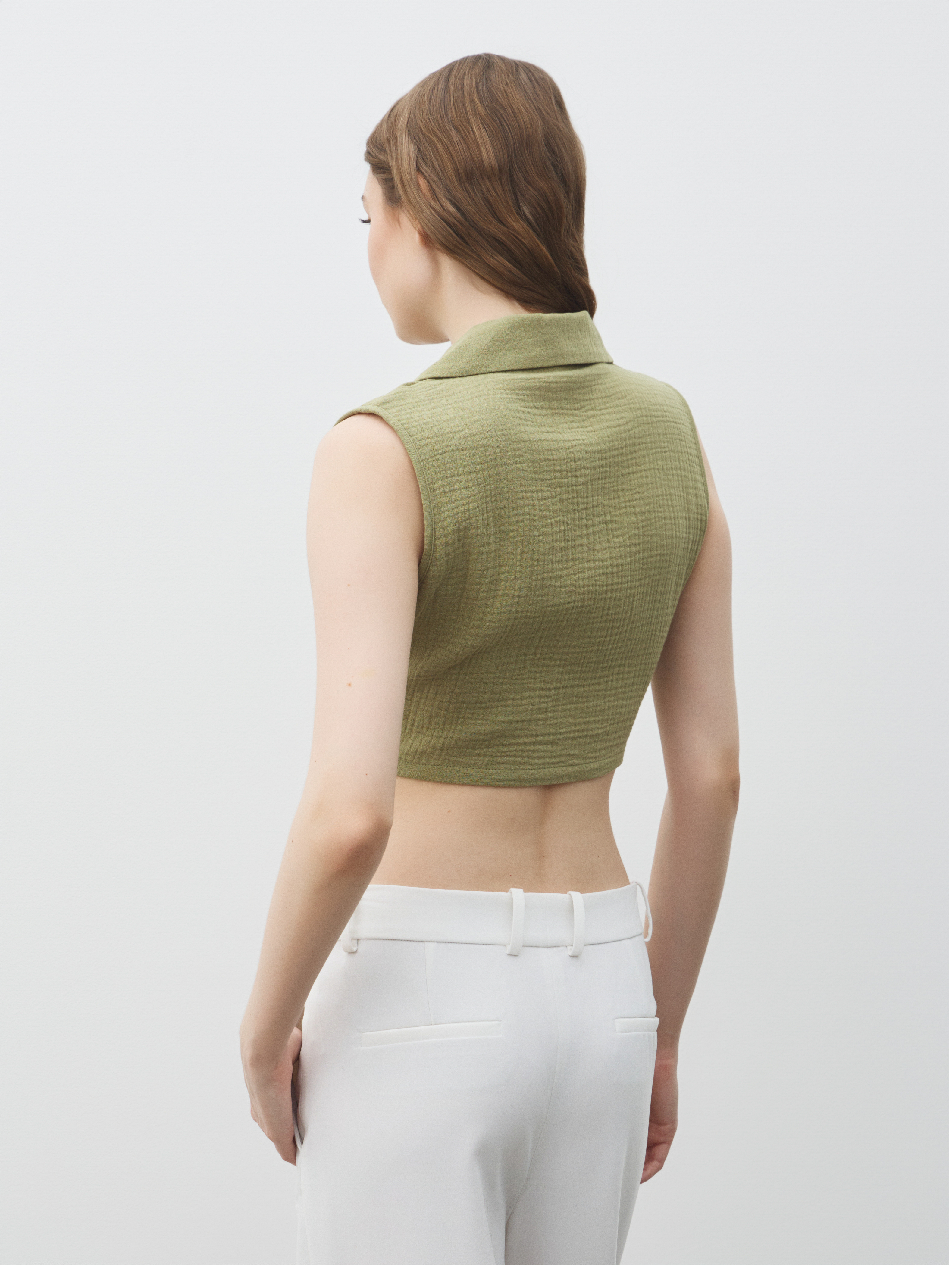Топ из муслина MAISON DAVID