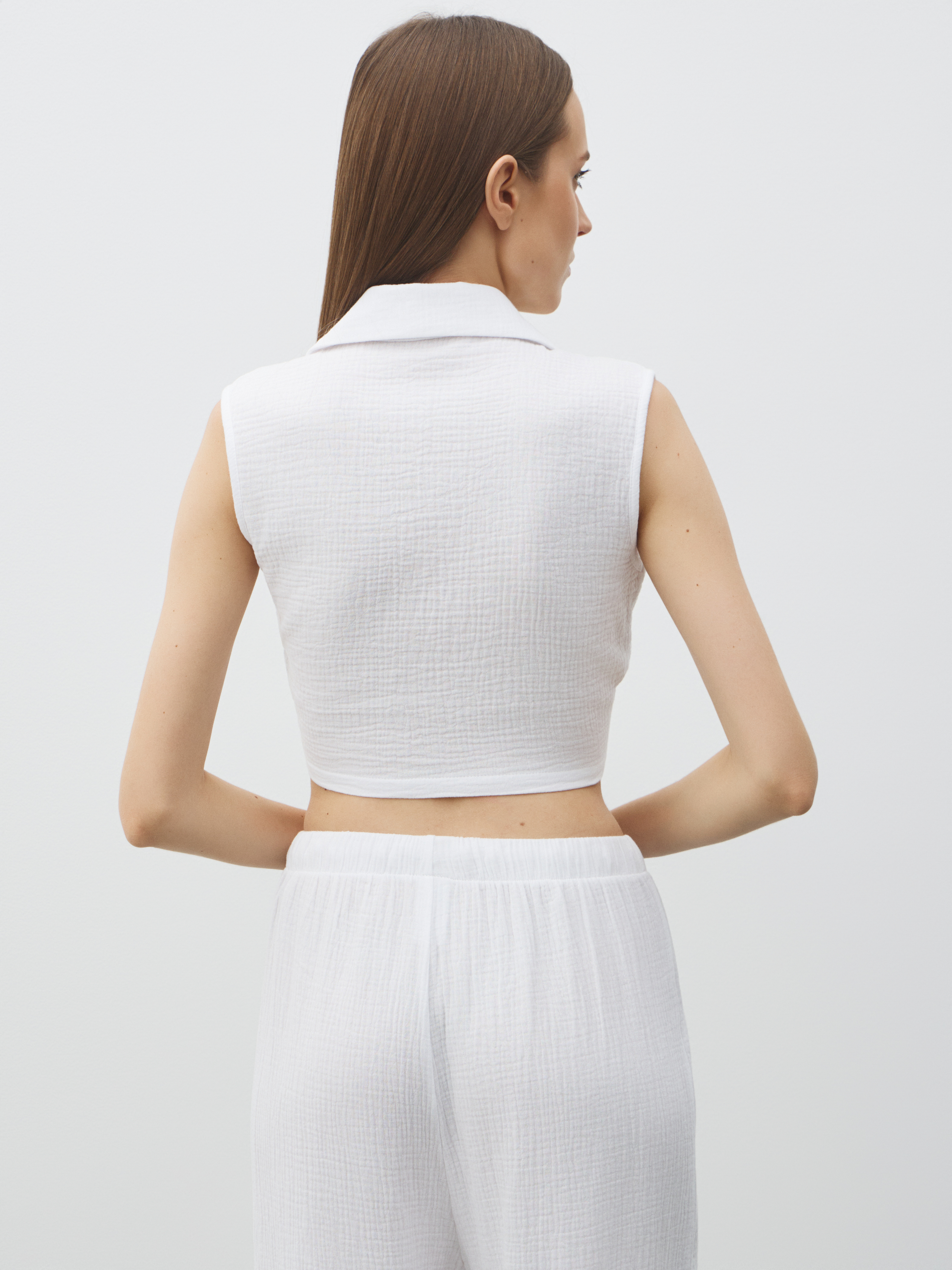Топ из муслина MAISON DAVID