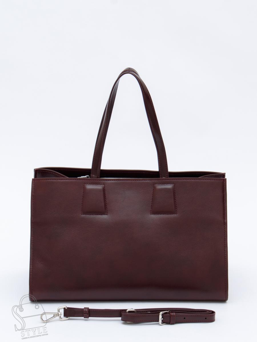 Сумка женская кожаная 1008M wine red Polina&Eiterou