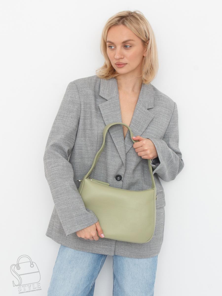 Сумка женская кожаная 6041L g.green Polina&Eiterou