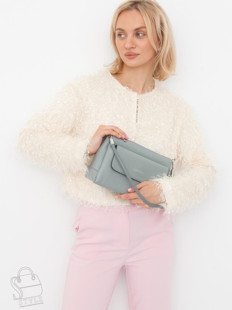 Сумка женская кожаная 11201VG l.blue Vitelli Grassi