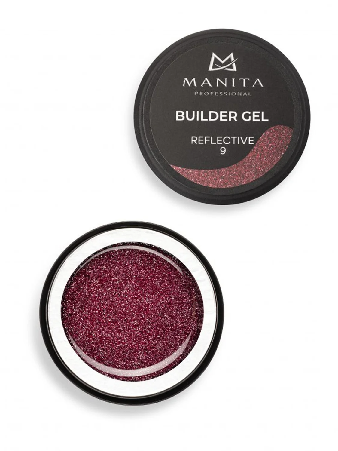 MANITA Гель моделирующий для ногтей светоотражающий / Builder Gel Reflective №09, 15 мл 28238