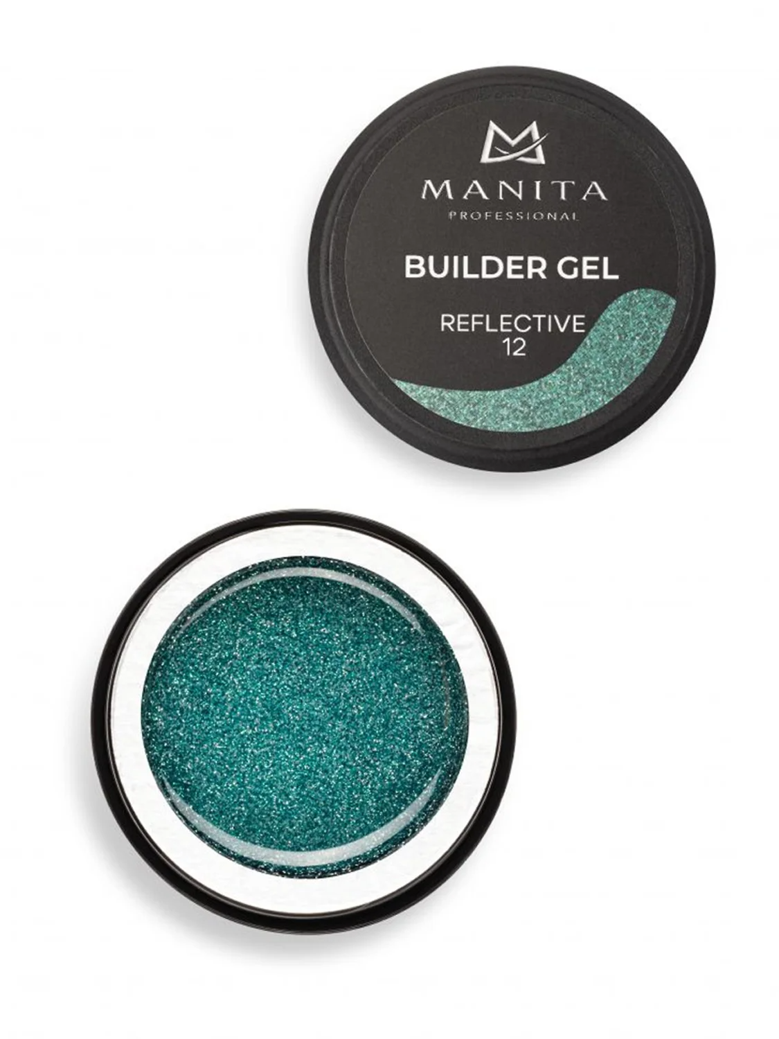 MANITA Гель моделирующий для ногтей светоотражающий / Builder Gel Reflective №12, 15 мл 28241