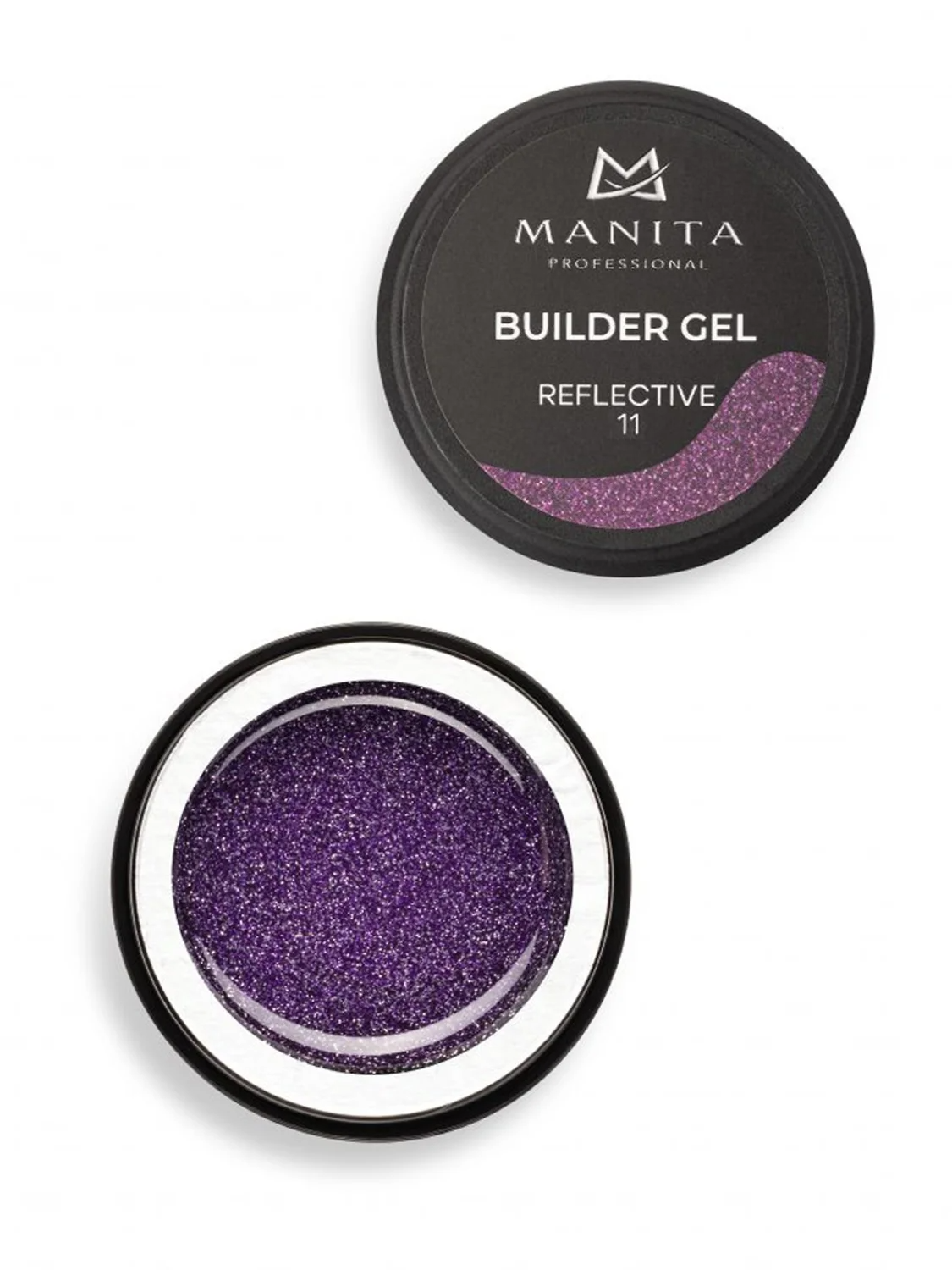 MANITA Гель моделирующий для ногтей светоотражающий / Builder Gel Reflective №11, 15 мл 28240
