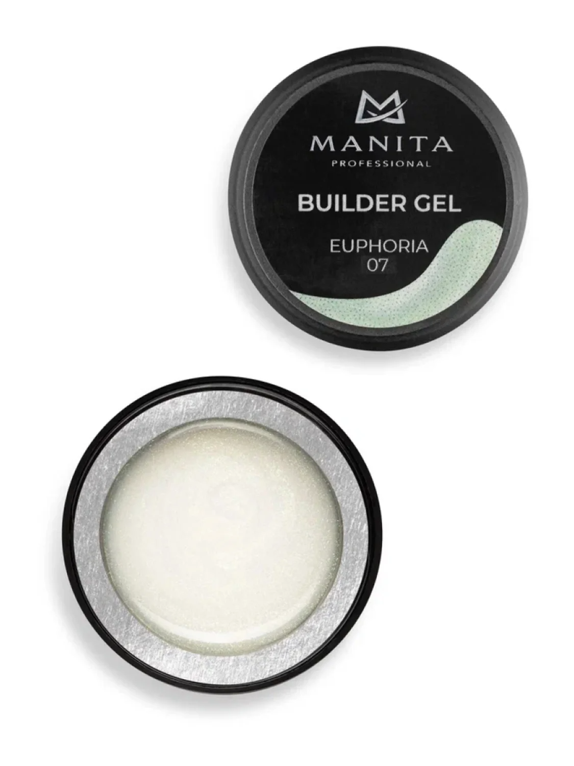 MANITA Гель моделирующий для ногтей с хлопьями юки / Builder Gel Euphoria №07, 15 мл 28106