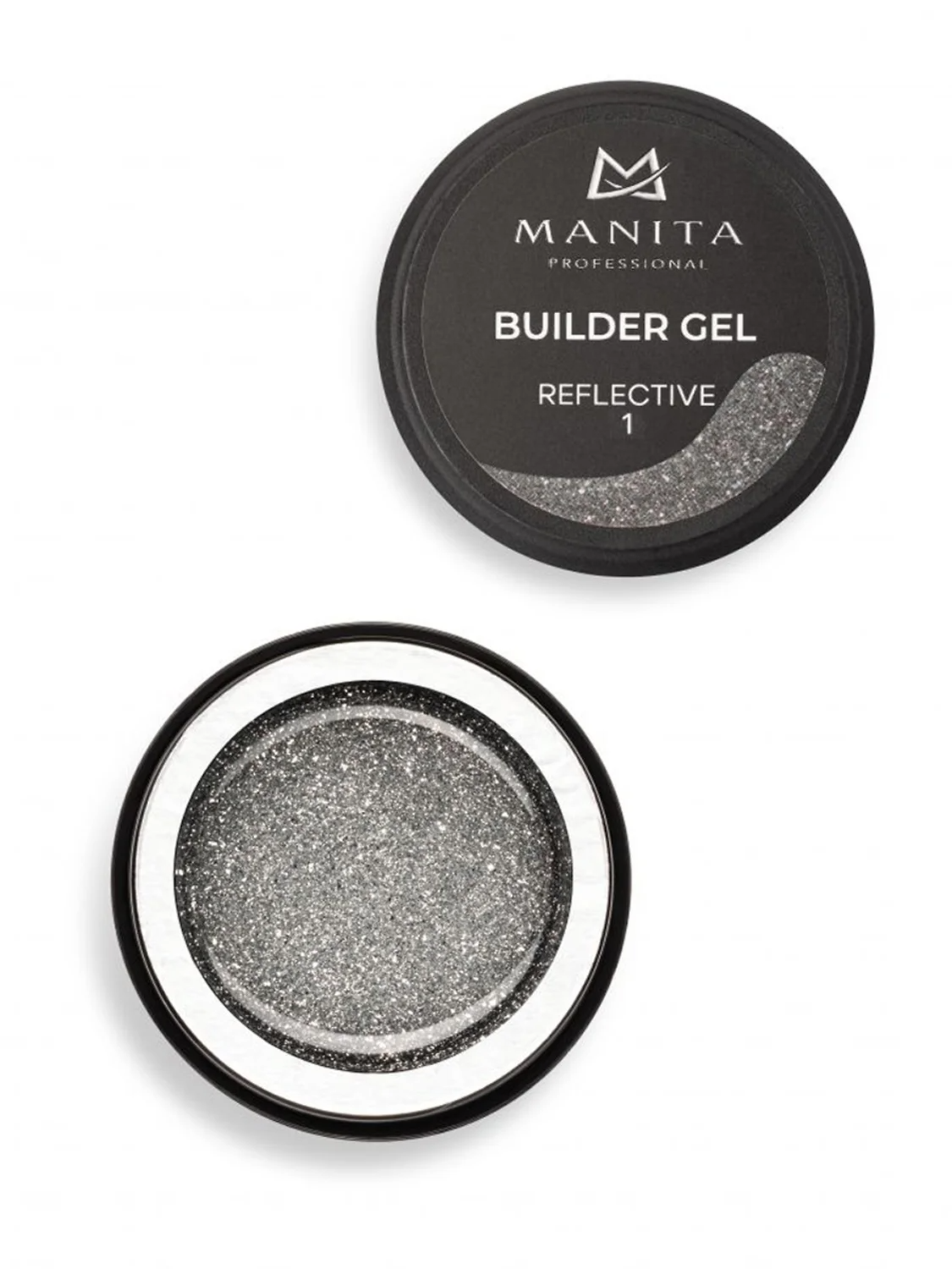 MANITA Гель моделирующий для ногтей светоотражающий / Builder Gel Reflective №01, 15 мл 28230