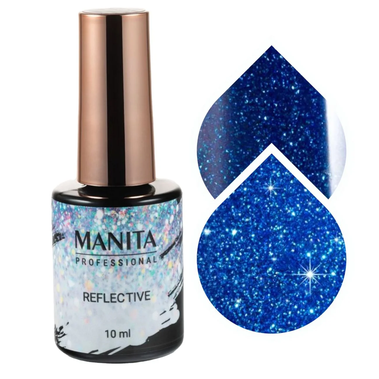 MANITA Гель-лак для ногтей светоотражающий / Reflective №12, 10 мл 21833