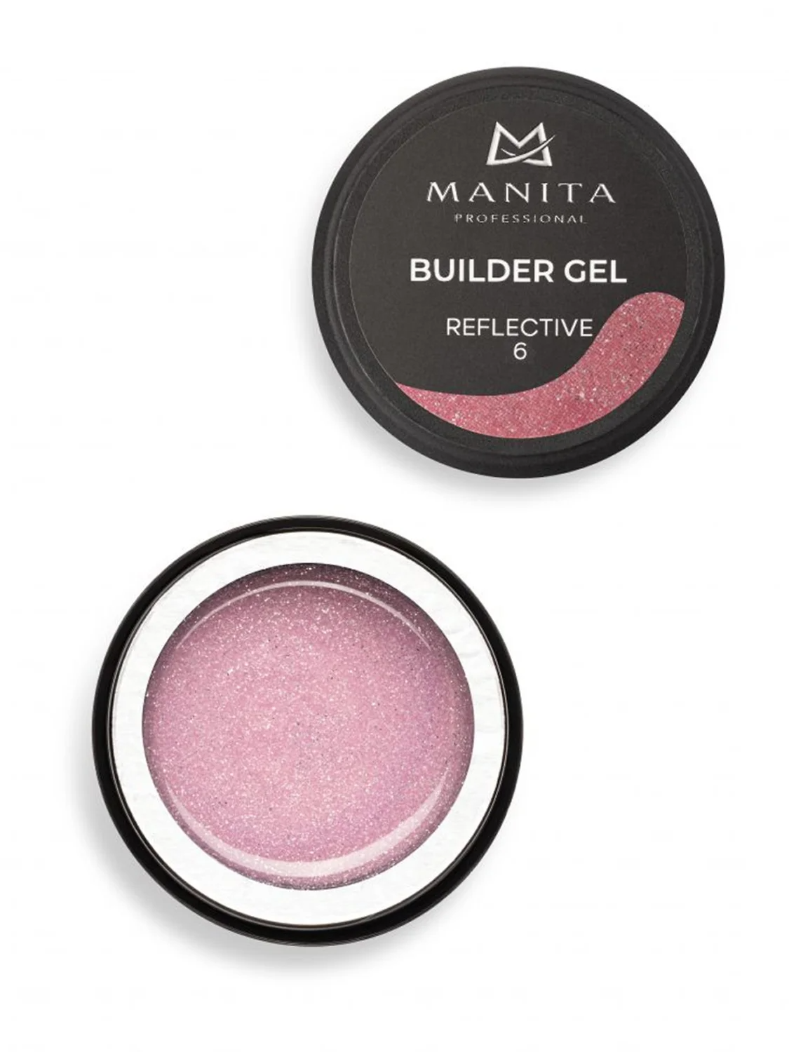 MANITA Гель моделирующий для ногтей светоотражающий / Builder Gel Reflective №06, 15 мл 28235
