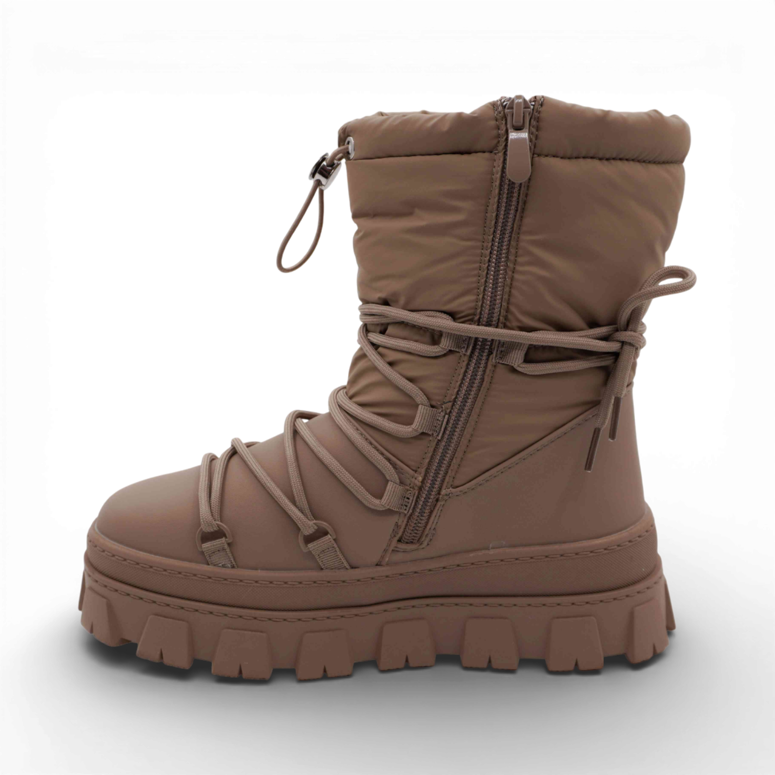Дутики Q852-3 коричневые