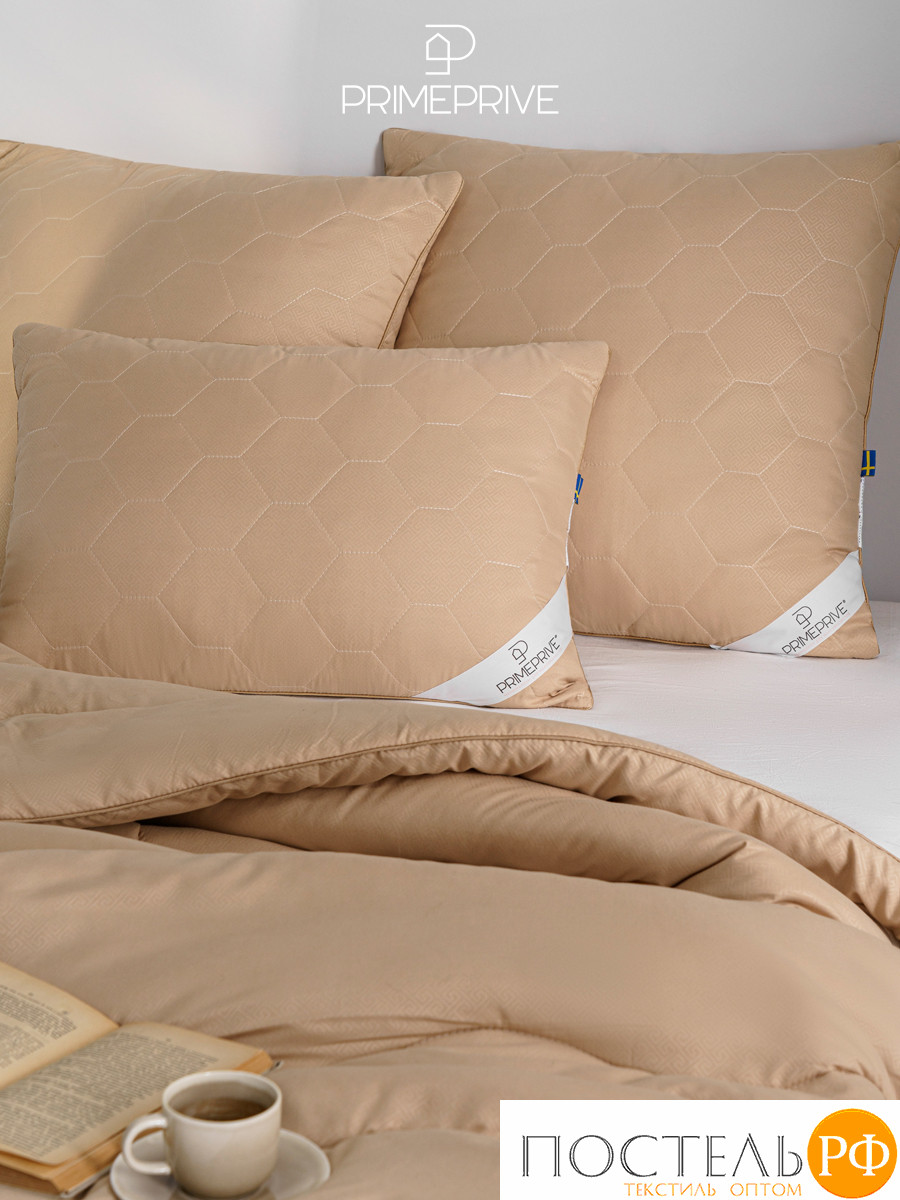 PRIME PRIVE CAMEL SOFTY беж Одеяло лайт 220х240,1пр.,микрофибра CLIMALAST/вербл.шерсть, 200 г/м2, КТ