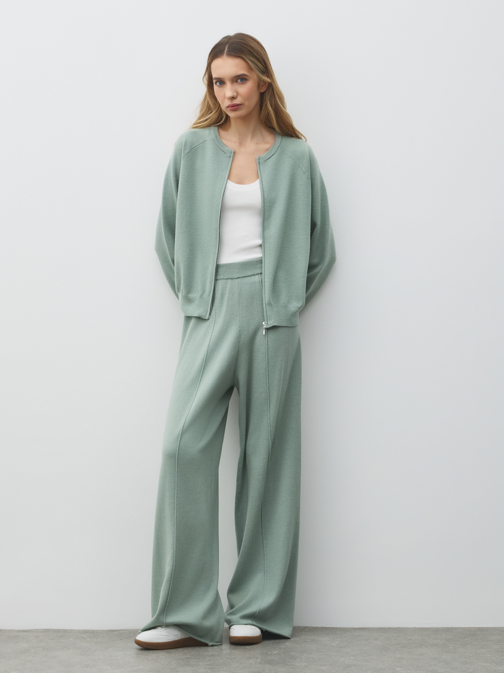 Женский костюм с брюками MAISON DAVID 4615290, мятный