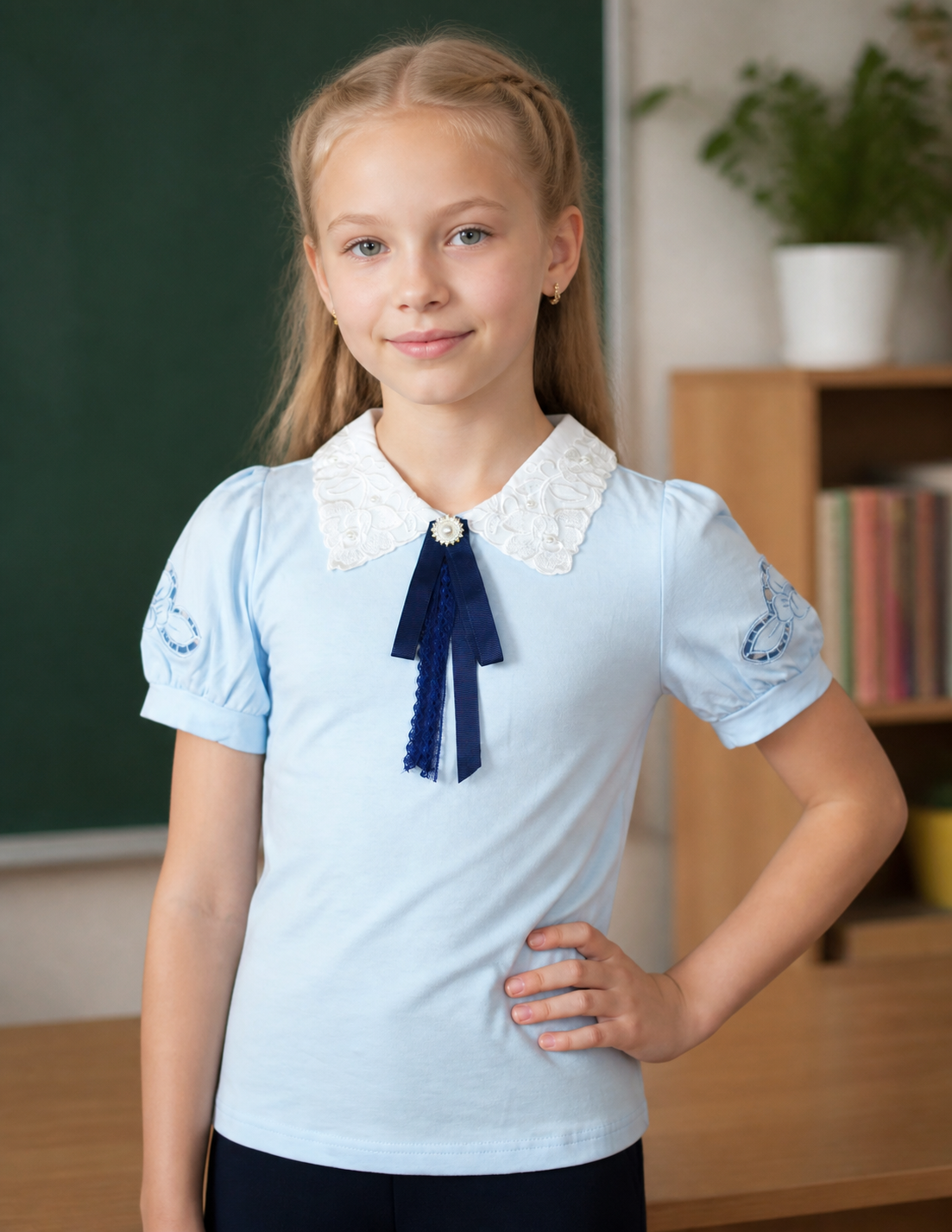 Блузка Vio Faloni 3162 Голубой
